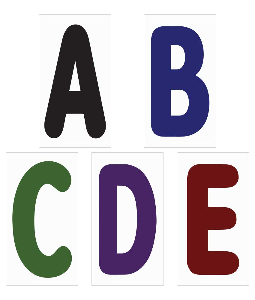 Large Letter Sets for Message Board Signs with 5 Inch Tracks